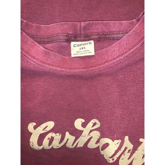 Carhartt Long Sleeve Waffle Men’s Size 2XL - Picture 2 of 6